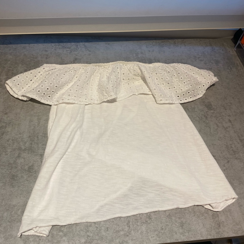 White off the shoulder top